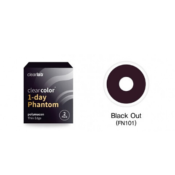 Lentilles fantaisie Clearcolor Phantom Black Out - 1 jour