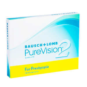 Lentilles de contact multifocales Purevision 2 HD for Presbyopia (3 lentilles) - 1 mois