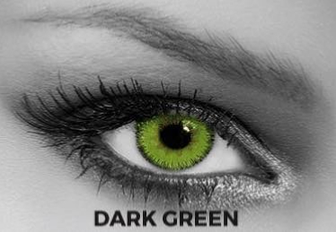 Lentilles de contact Soleko Queen's Trilogy Dark Green - 1 mois