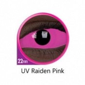 ColourVUE® UV Raiden Pink 6 mois - Lentilles Sclera 22 mm