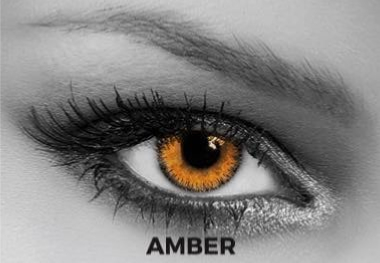Lentilles de contact Soleko Queen's Trilogy Amber avec correction -11,00 1 mois