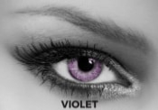 Lentilles de contact toriques Soleko Queen's Solitaire Violet - 3 Mois